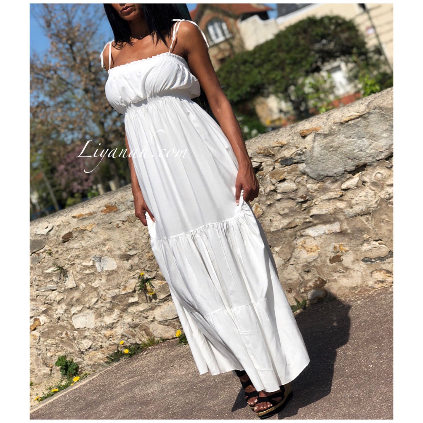 Robe Longue Modèle ESMA Blanc