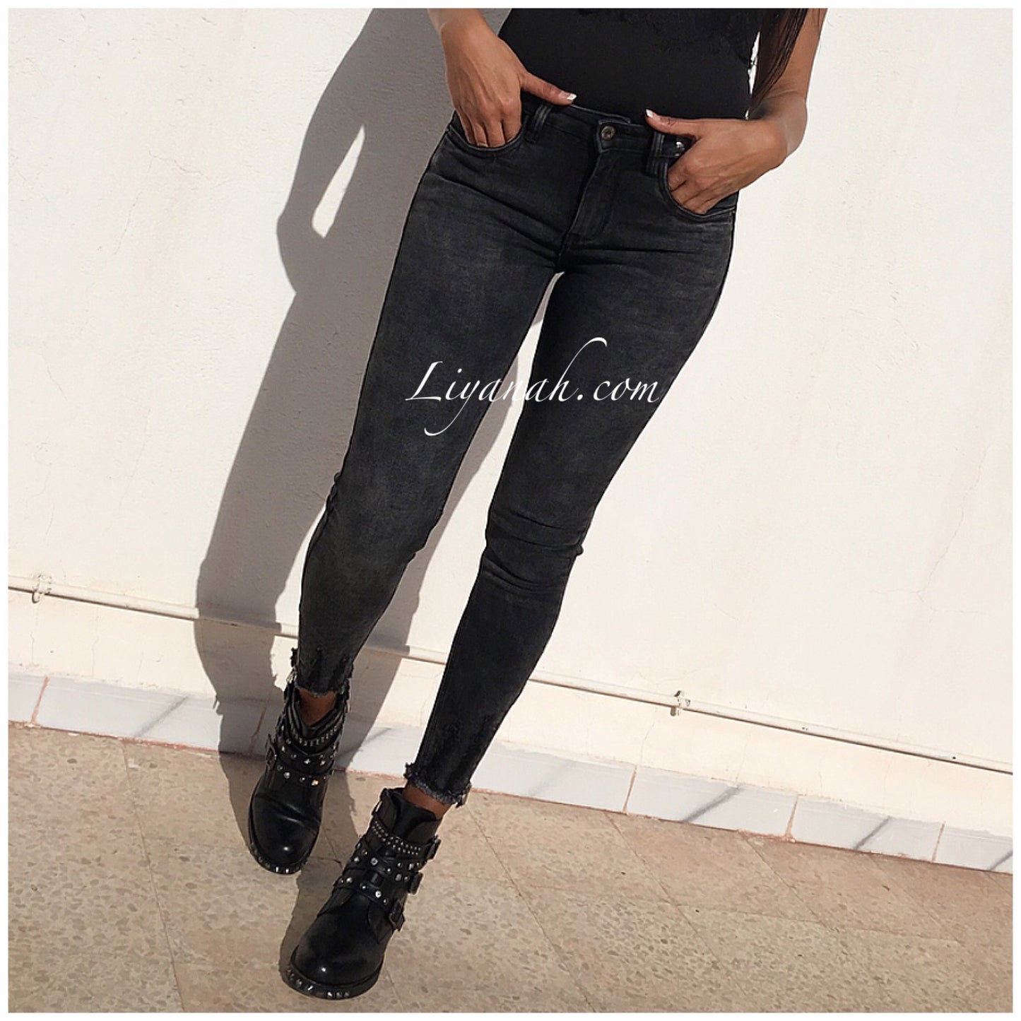 Jean Skinny Modèle JANIG BLACK/GREY