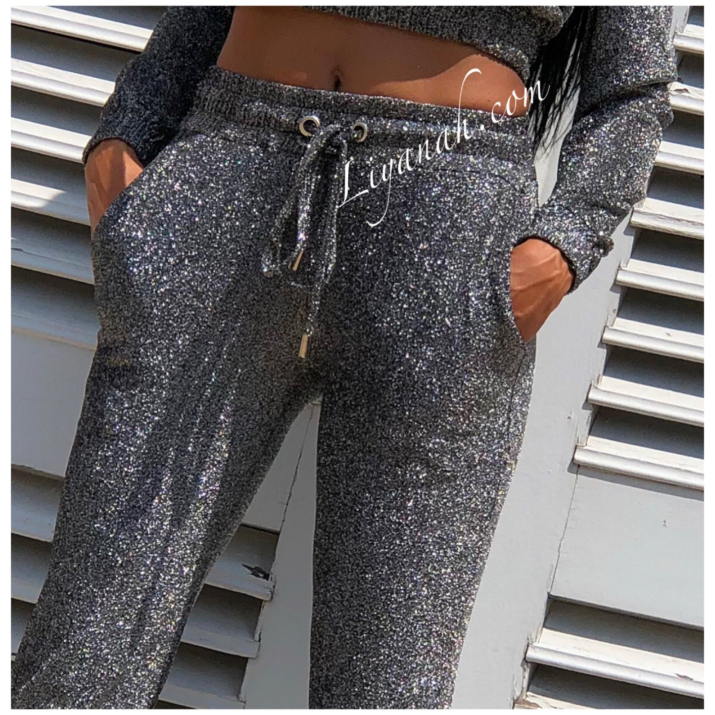 Ensemble Jogging Paillette Modèle WILMA ARGENT