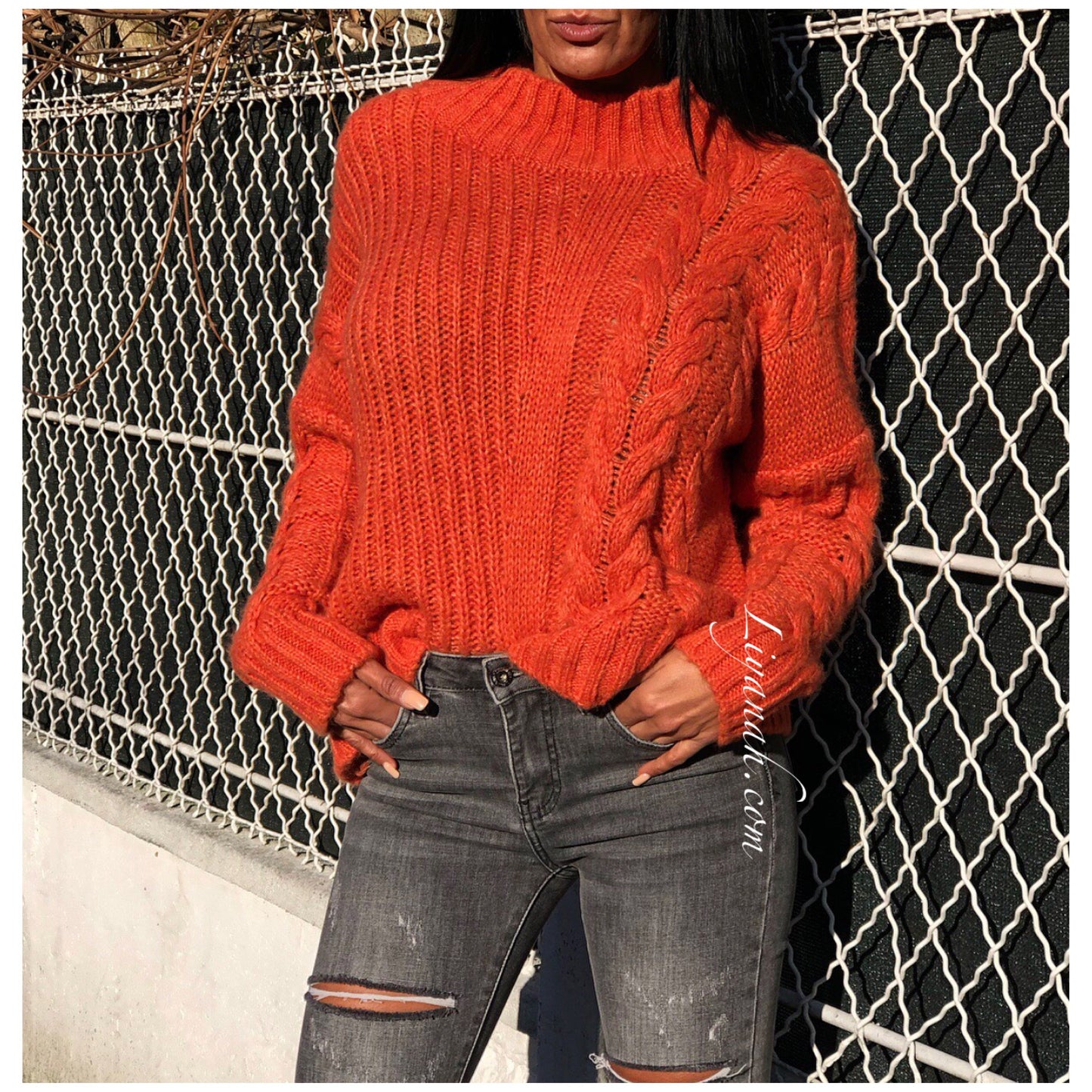 PULL Modèle SYLARYA ORANGE