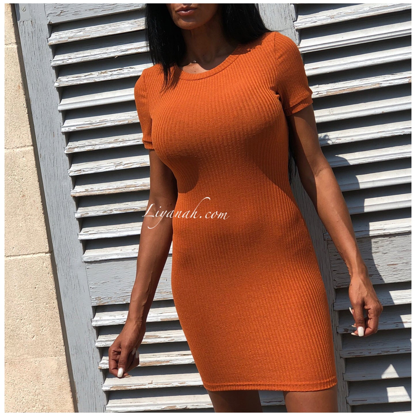 Robe Courte Modèle LENYRA ROUILLE