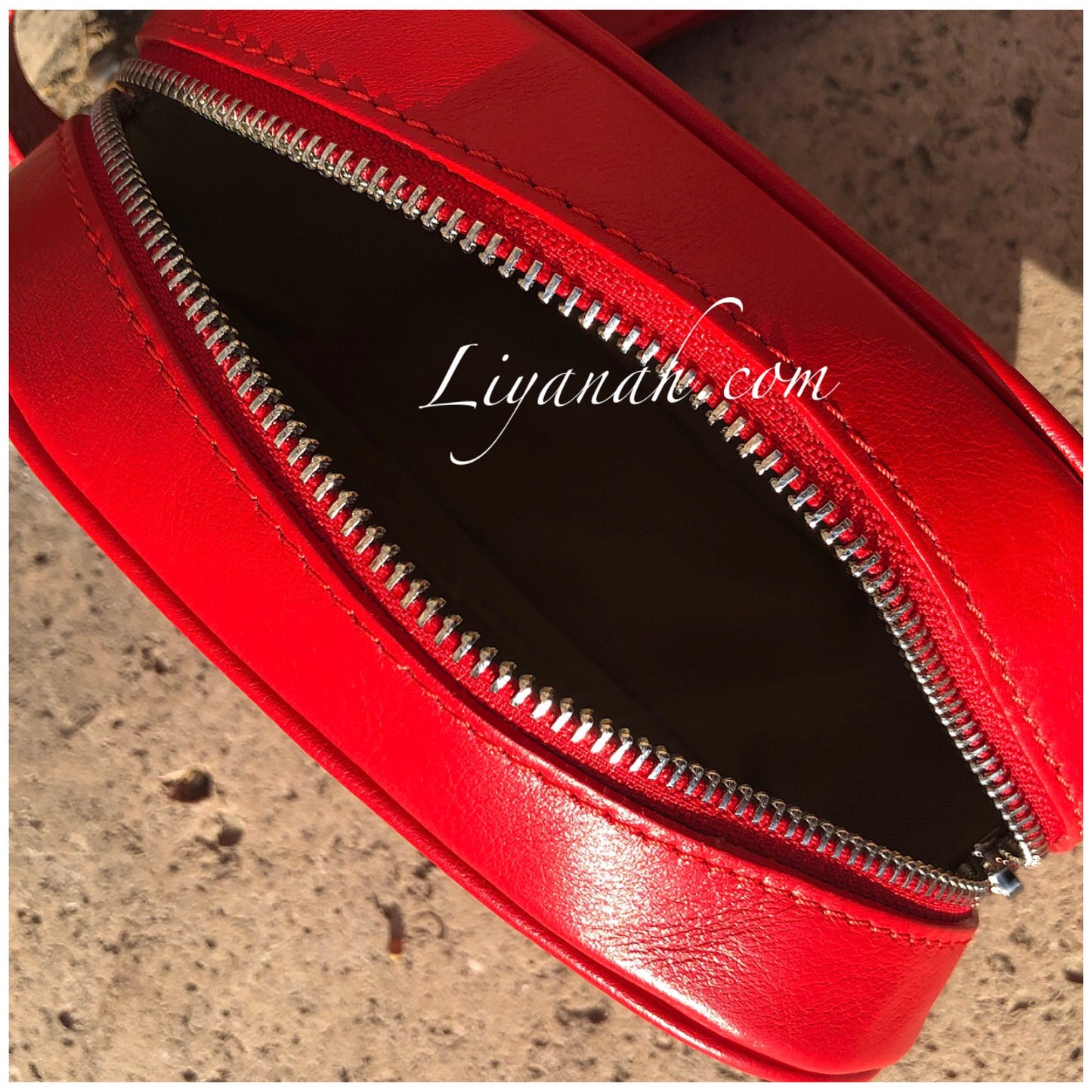 Sac Ceinture en Cuir Modèle YANY Rouge