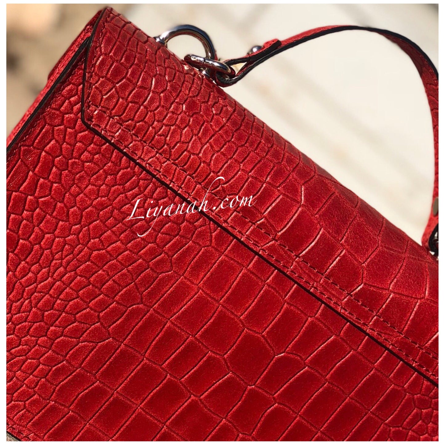 Sac Cuir PETIT Modèle EVYA ROUGE