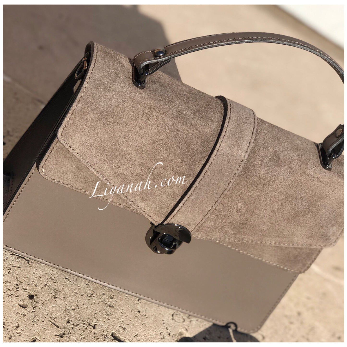 Sac Cuir Modèle LAYARA TAUPE