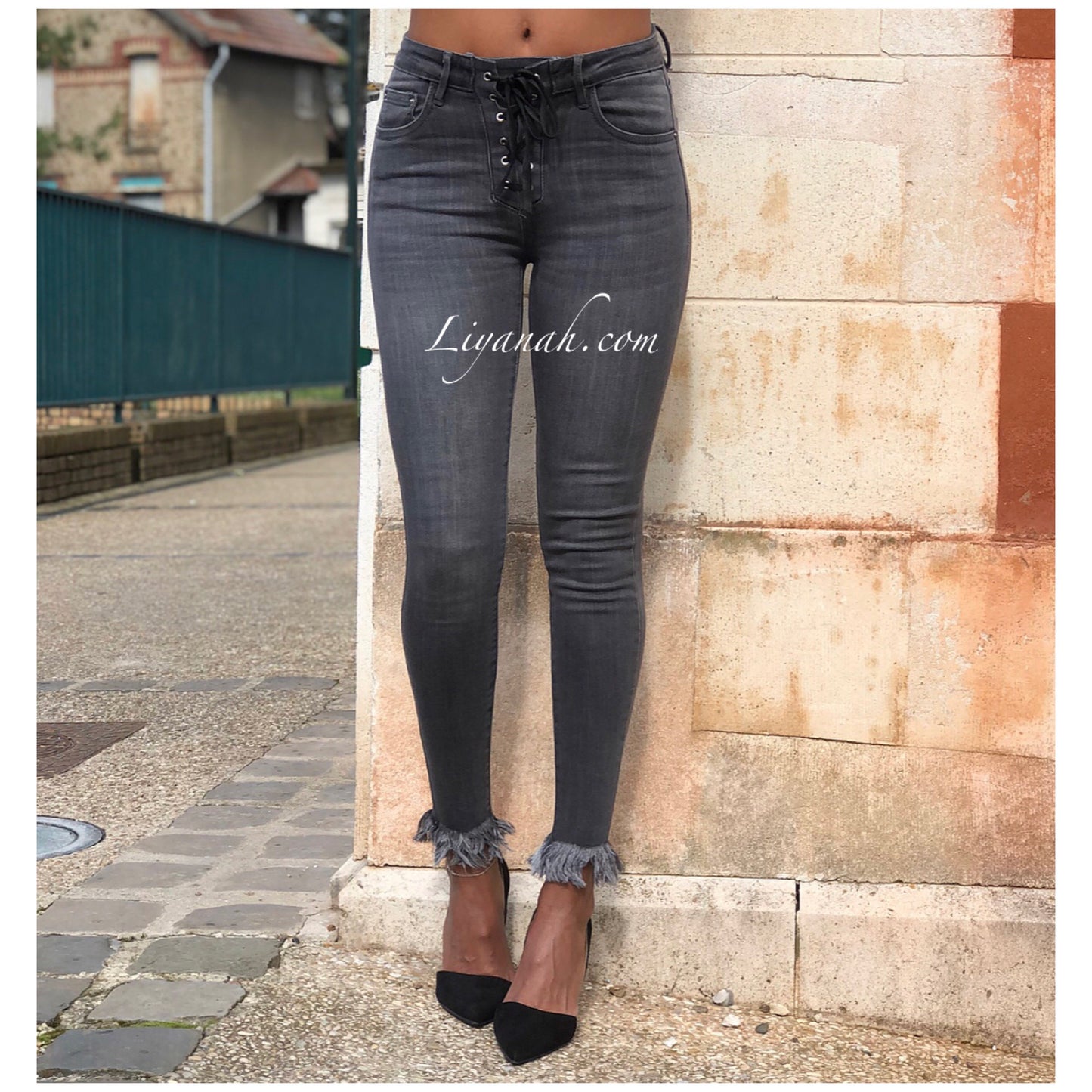 Jean Skinny Modèle AYLE GRIS