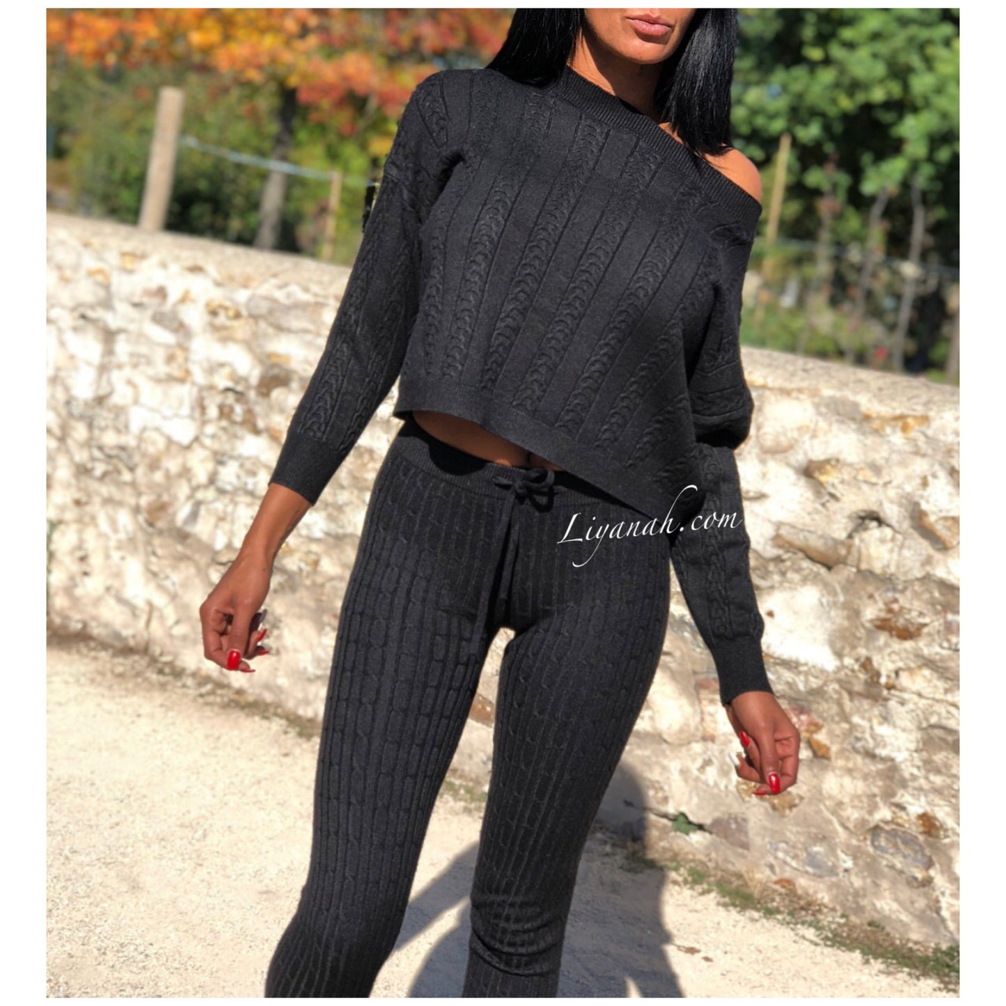 Ensemble Pull / Pantalon Modèle ALCANTARA NOIR