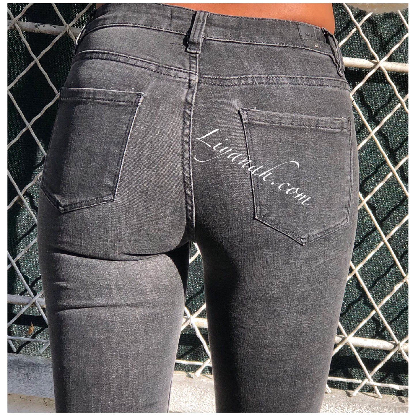 Jean Skinny DESTROY / GRIS Modèle NELYA