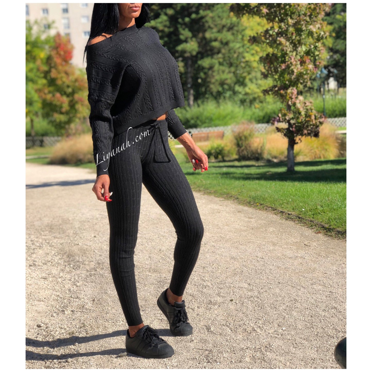 Ensemble Pull / Pantalon Modèle ALCANTARA NOIR