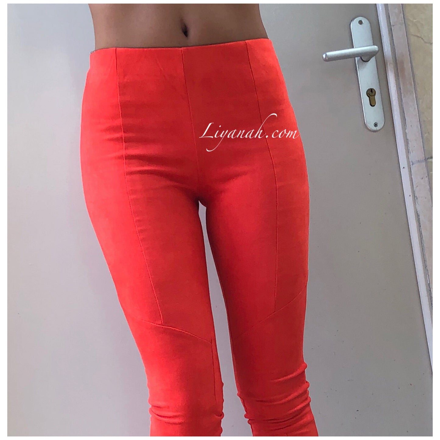 Legging suédine AELY Orange