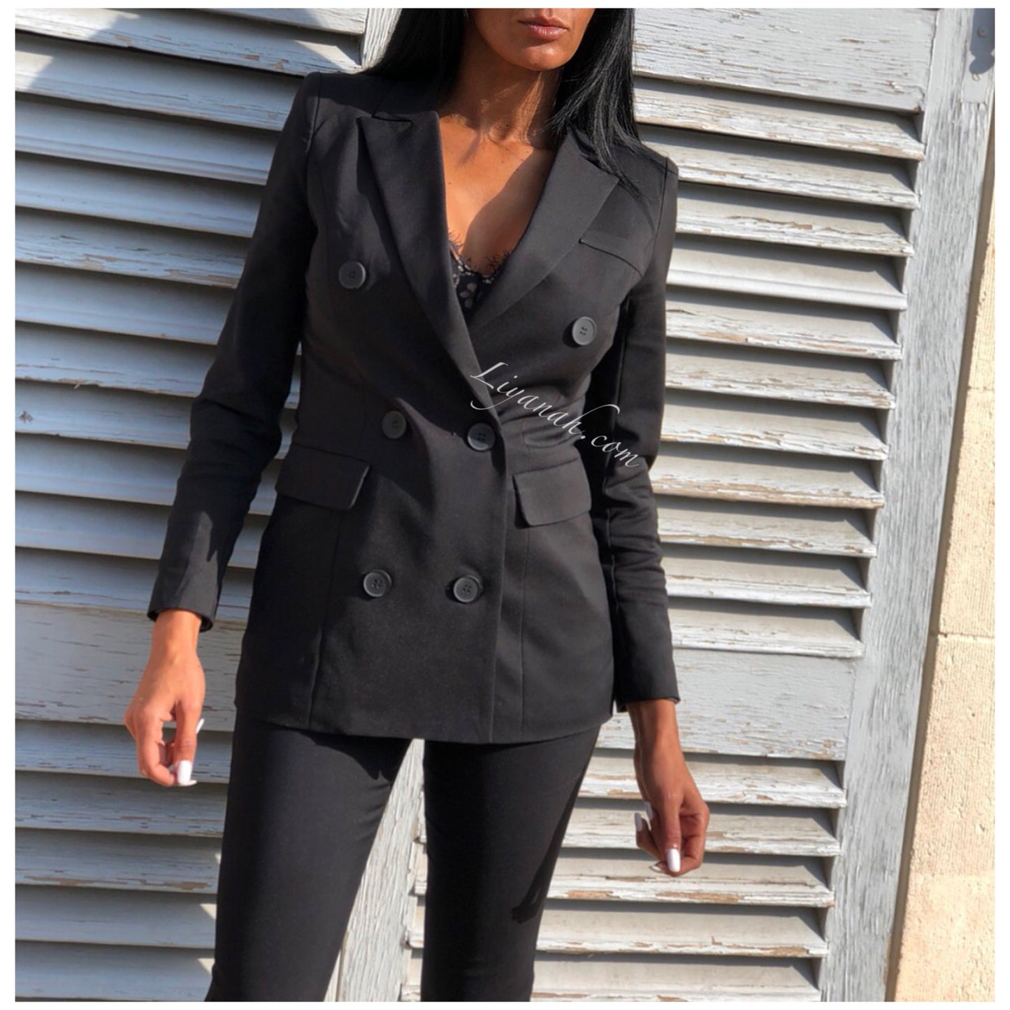 Veste Tailleur Modèle AITA Noir