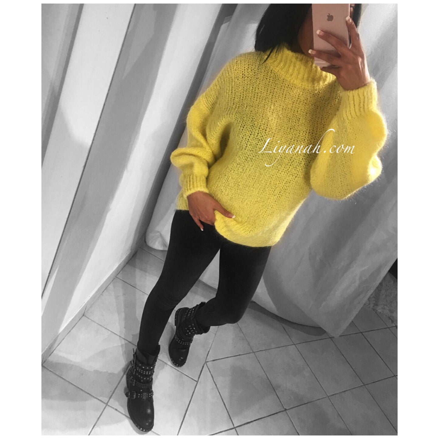 PULL Modèle LILY ROUGE, NOIR OU JAUNE