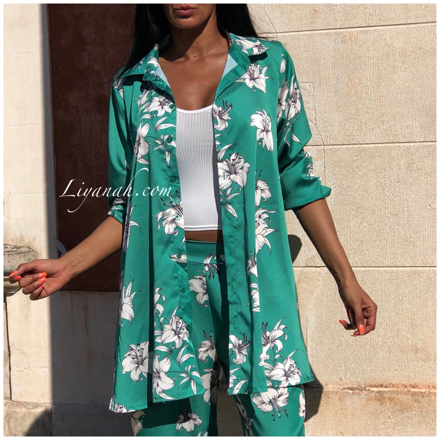 Ensemble Modèle ZYAKA Chemise + Pantalon Vert