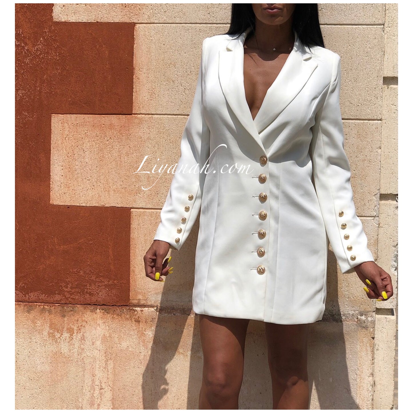 Robe Blazer Modèle LOUARA BLANC