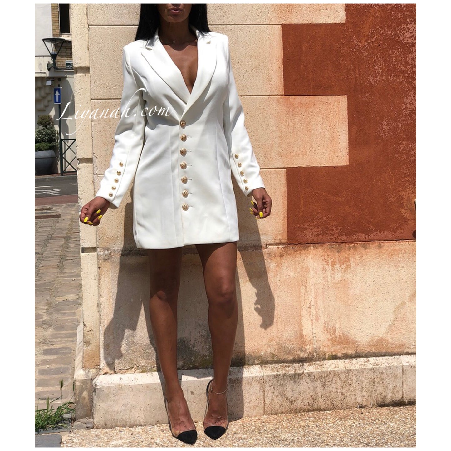 Robe Blazer Modèle LOUARA BLANC