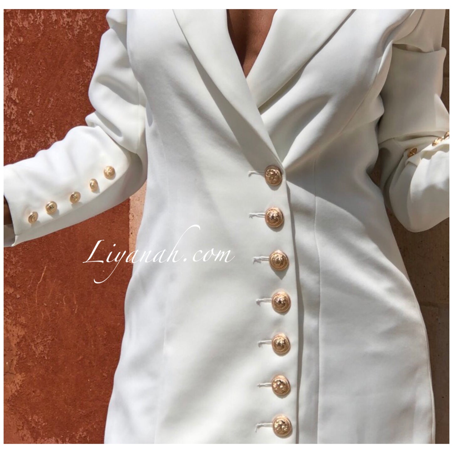 Robe Blazer Modèle LOUARA BLANC