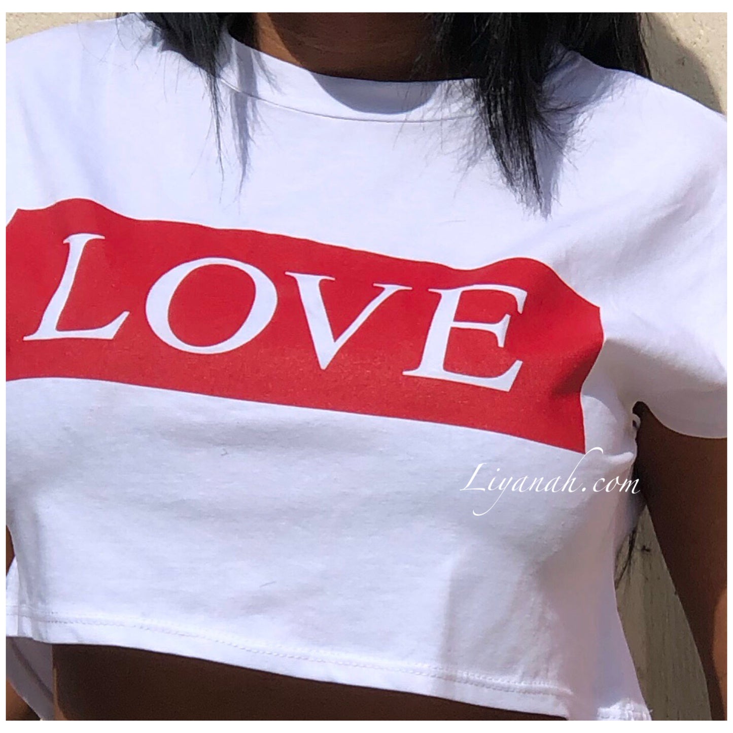 CROP TOP Modèle LOVE