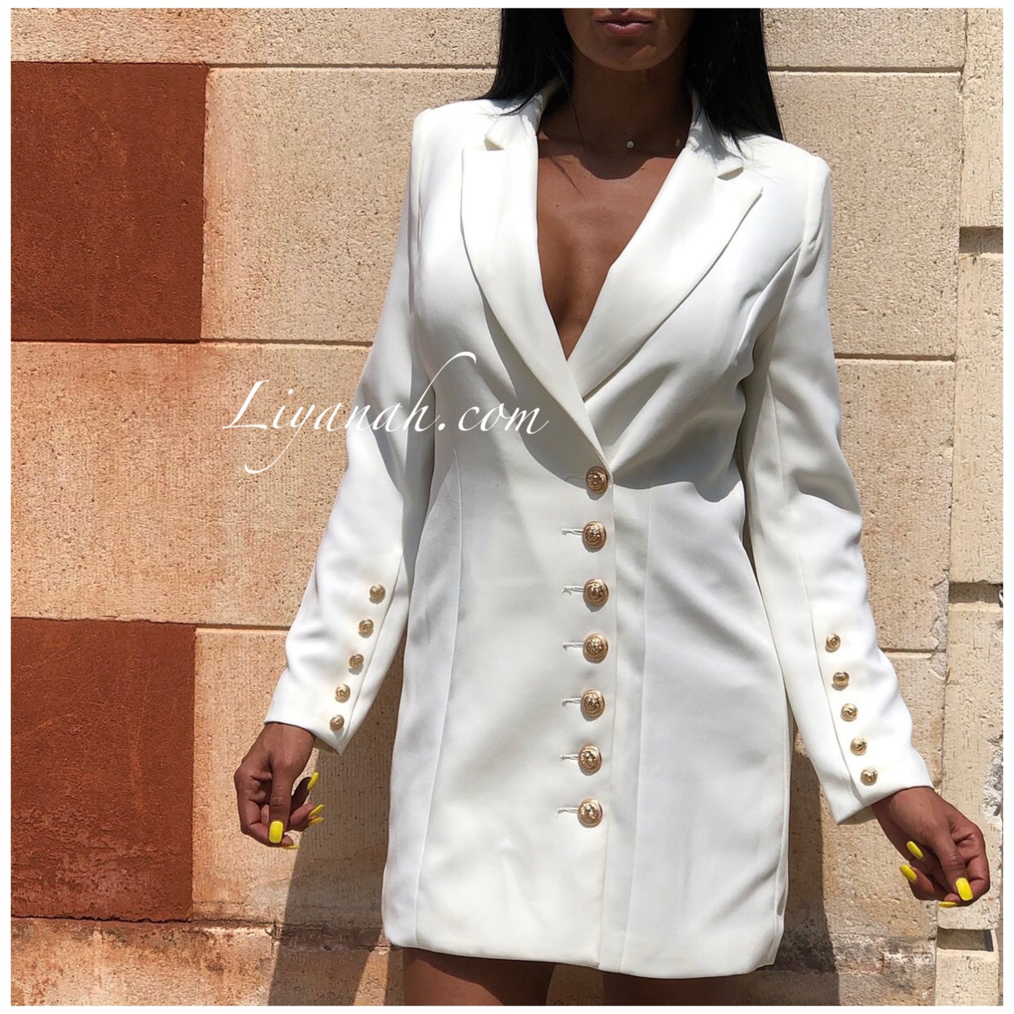 Robe Blazer Modèle LOUARA BLANC