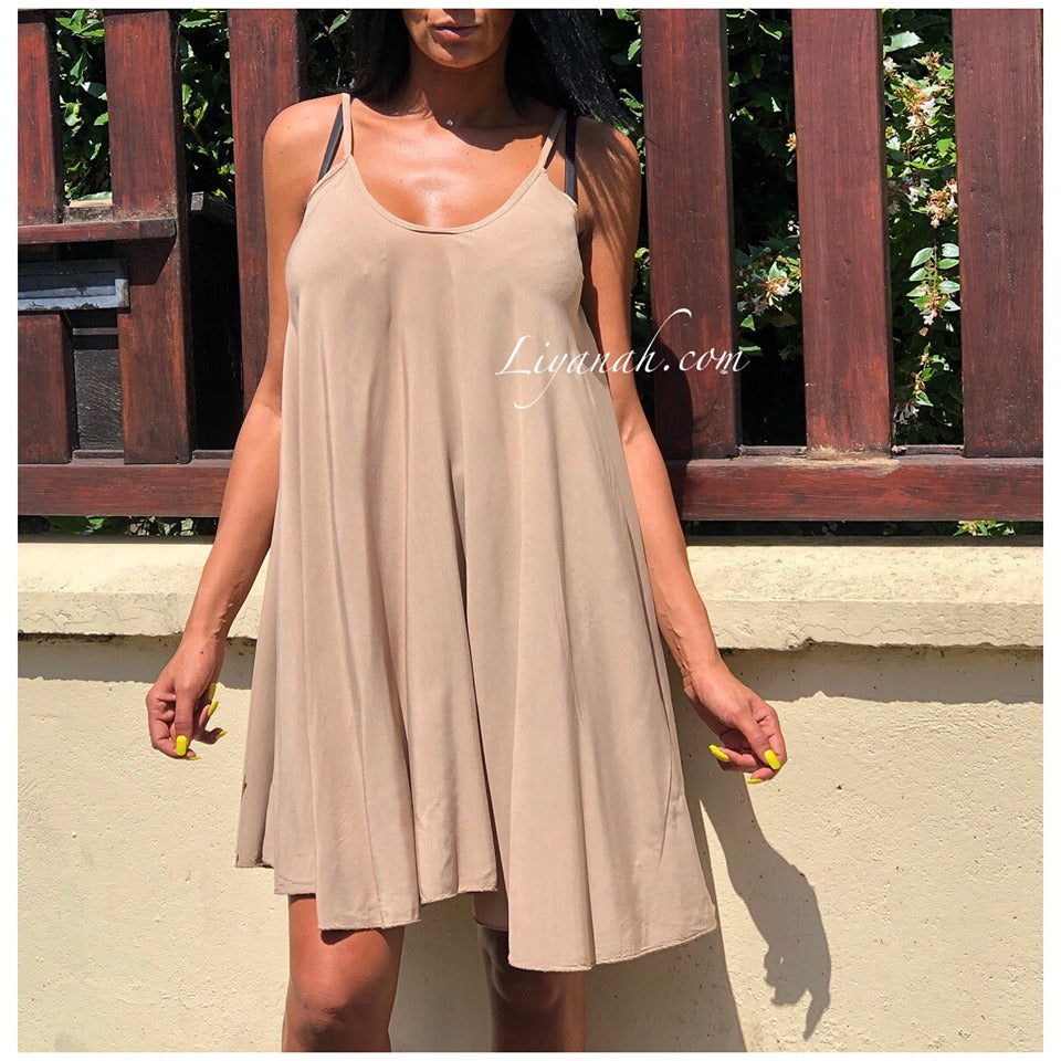 Robe Courte Modèle JENY BEIGE