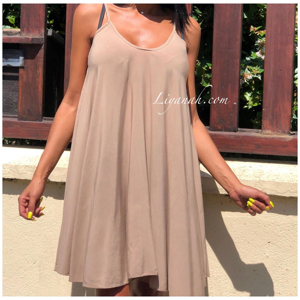 Robe Courte Modèle JENY BEIGE