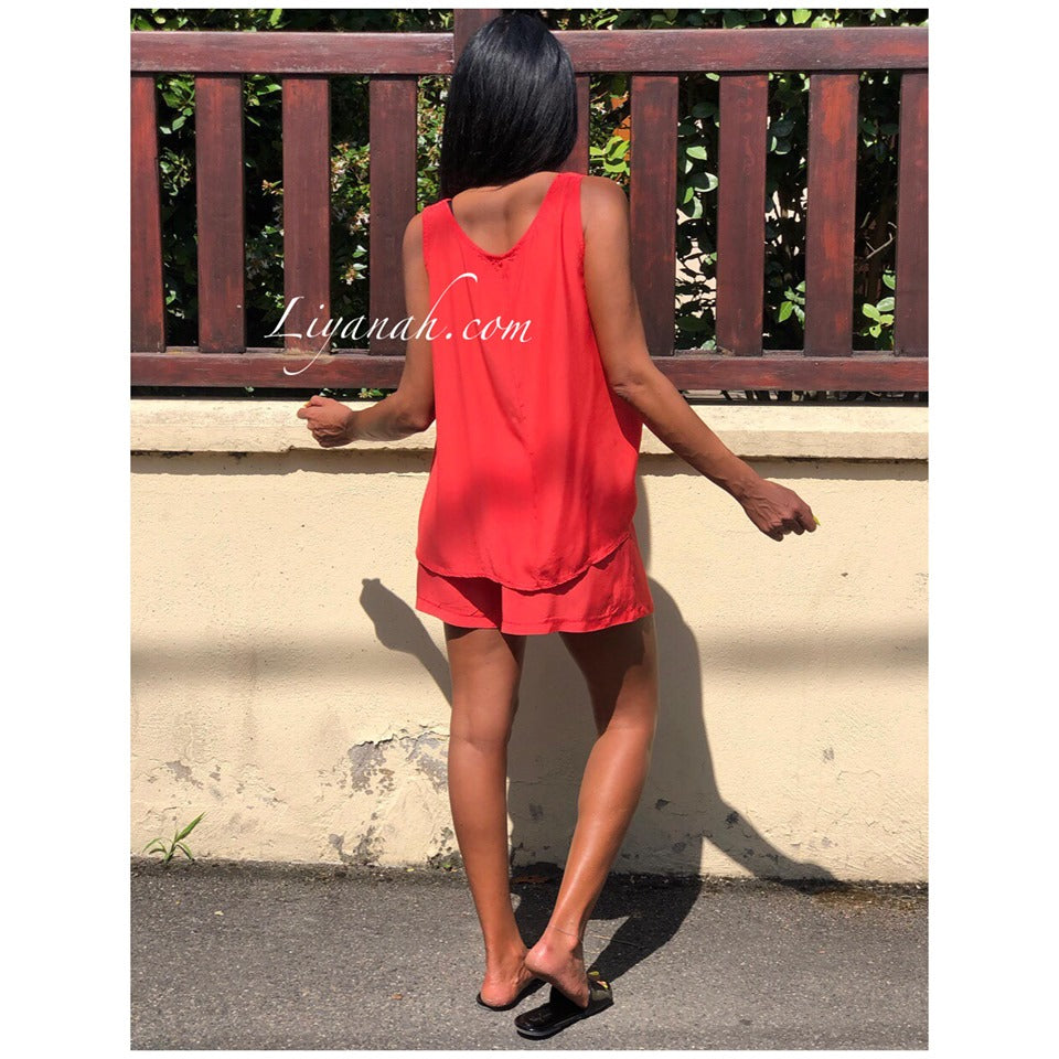 Ensemble Top + Short Modèle RAWDA CORAIL