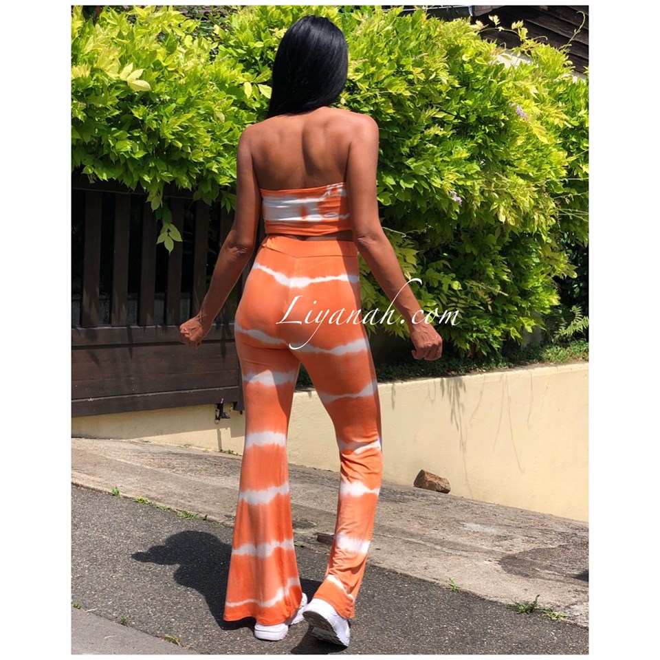 Ensemble Brassière + Pantalon Modèle ALOUYA ORANGE