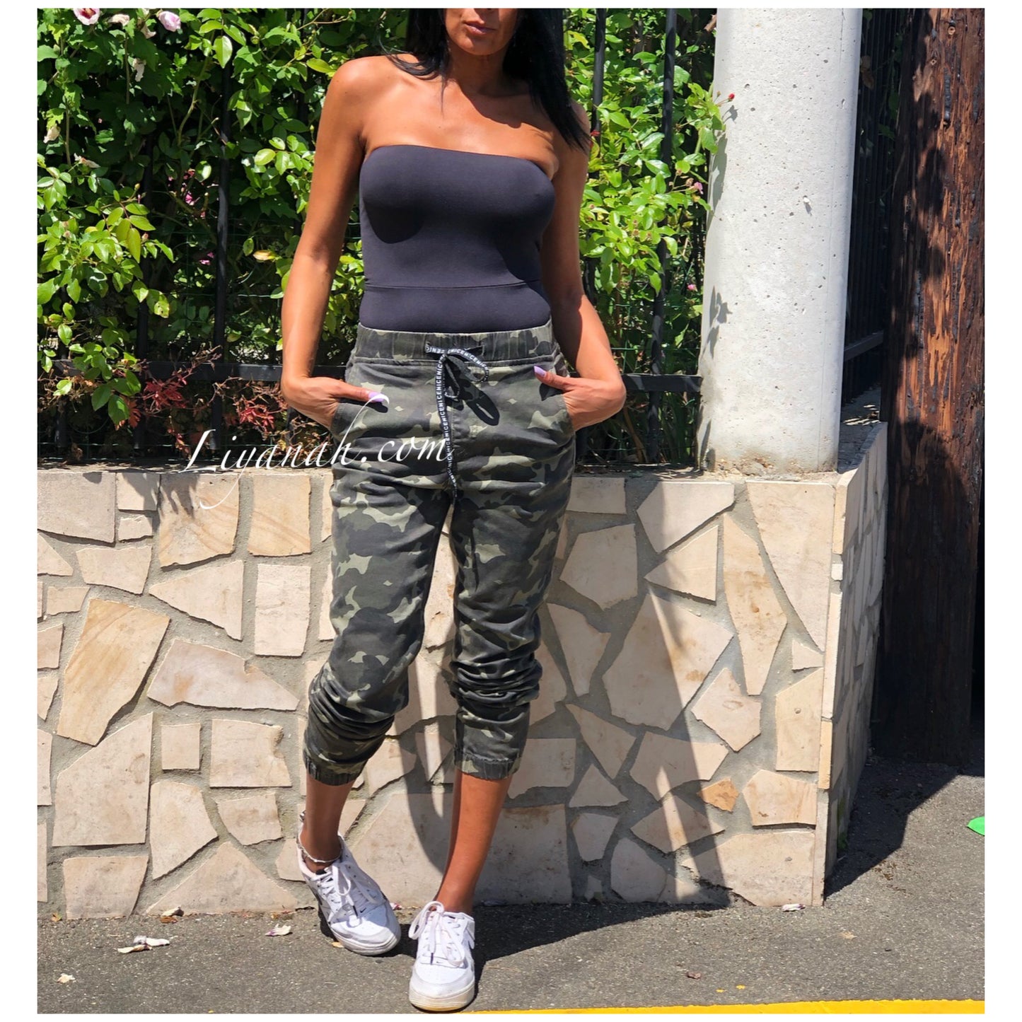 Jogger pant camouflage print Modèle MIYARA