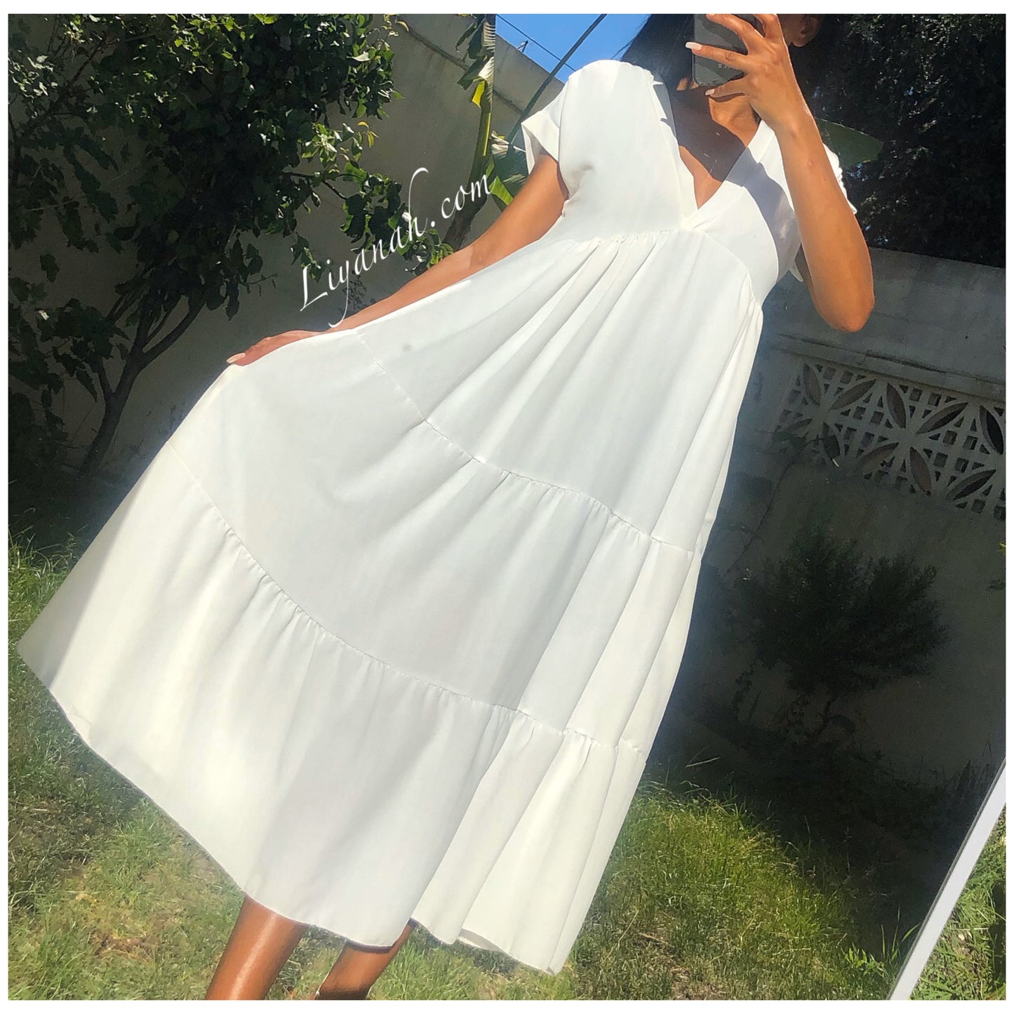 ROBE Longue Modèle HANYZ BLANC