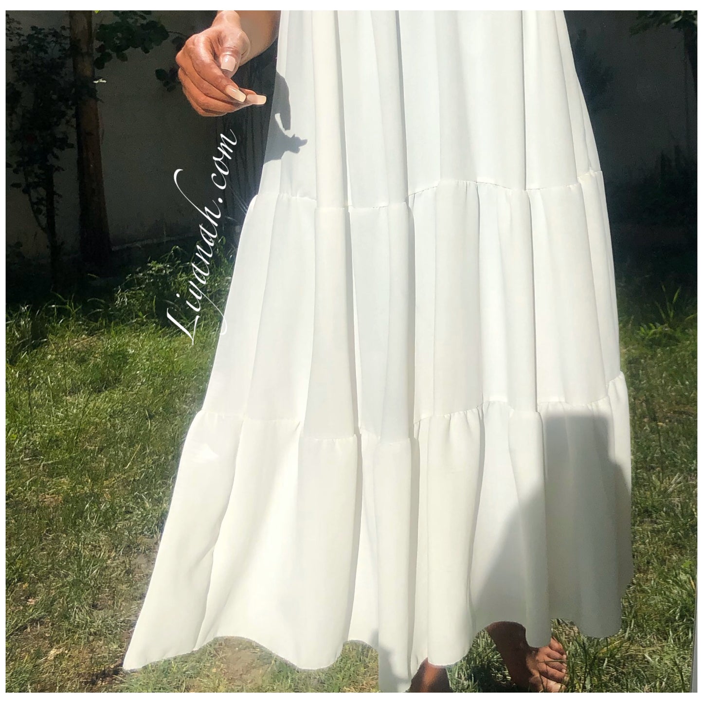 ROBE Longue Modèle HANYZ BLANC