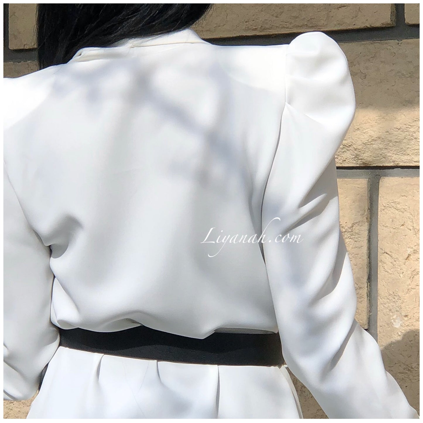 Veste Longue Modèle AZALEA BLANC