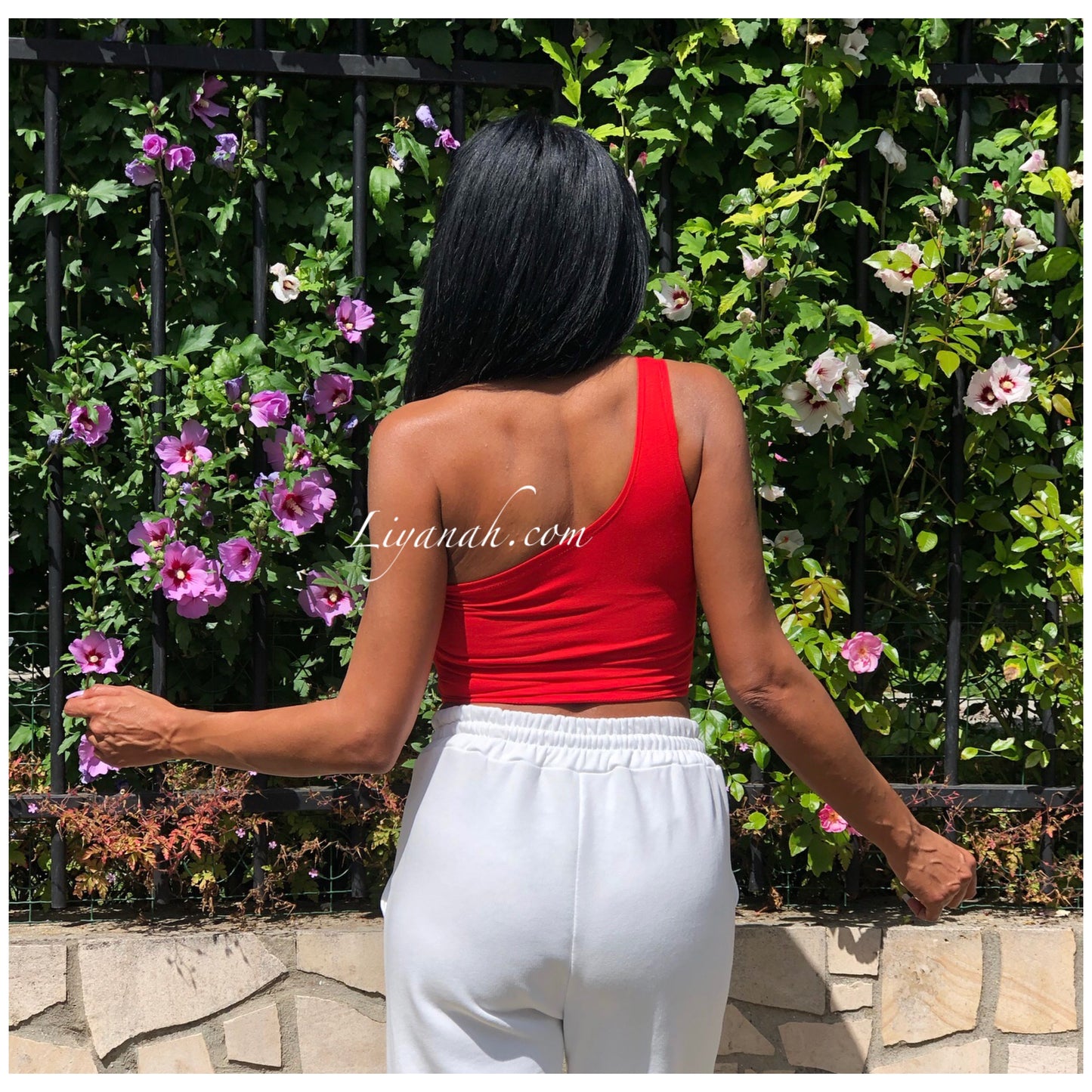 Crop top Modèle MYRISA ROUGE