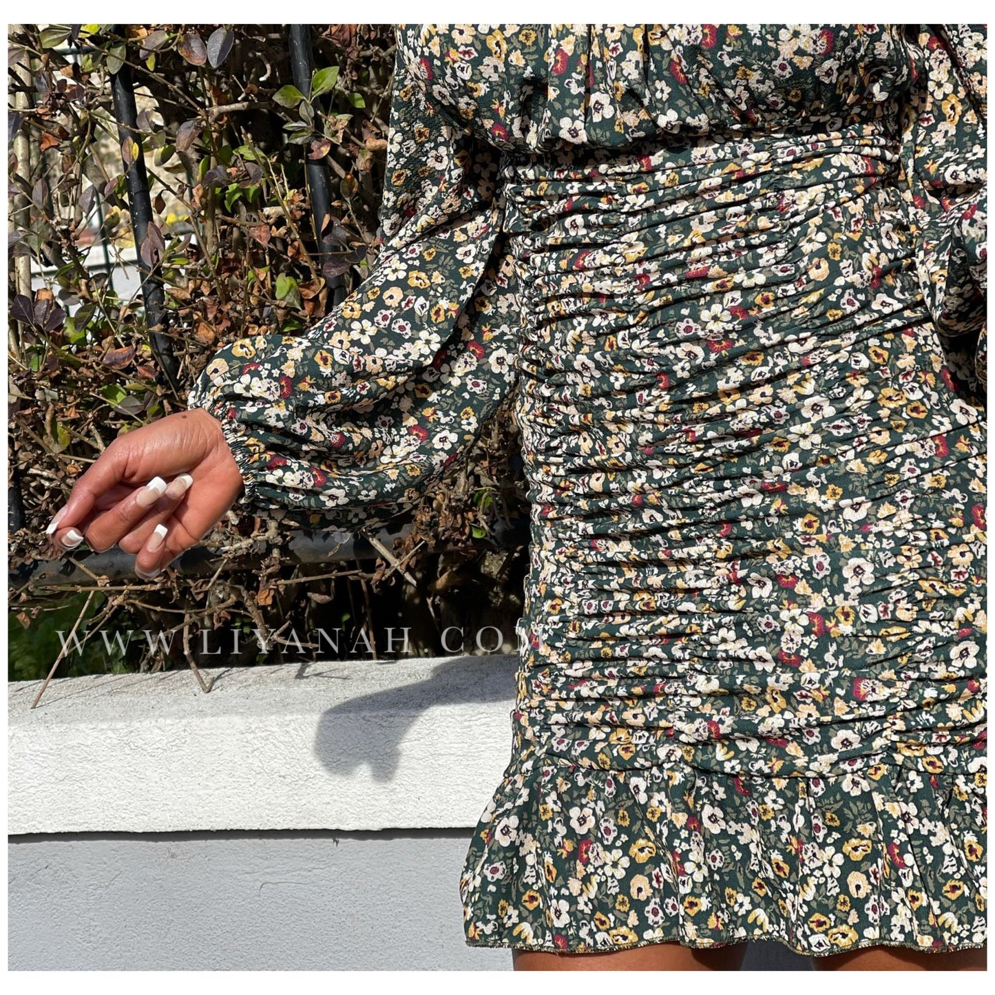 ROBE Courte Modèle TILDA Vert