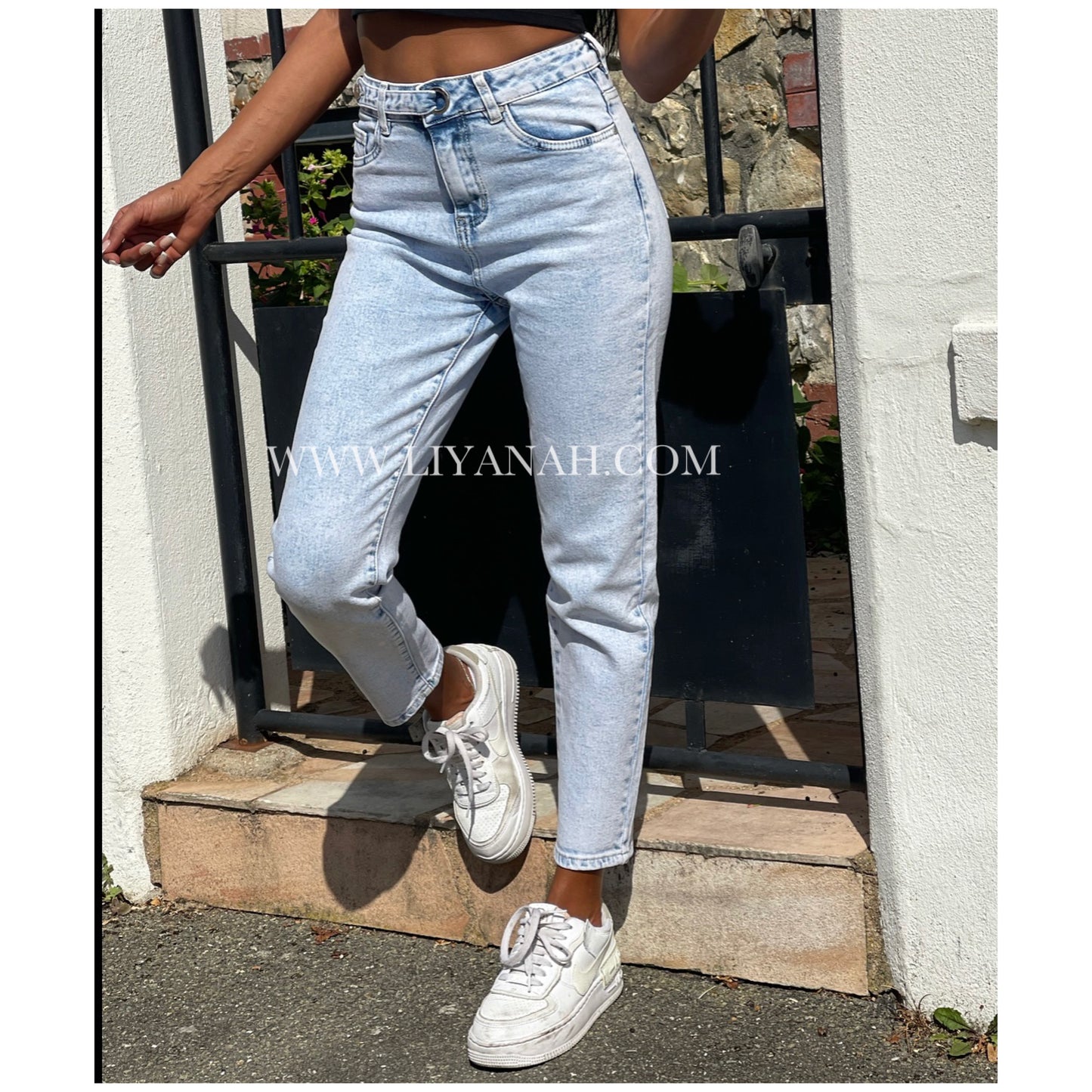 Jean Slim Fit Modèle YARY White/Blue