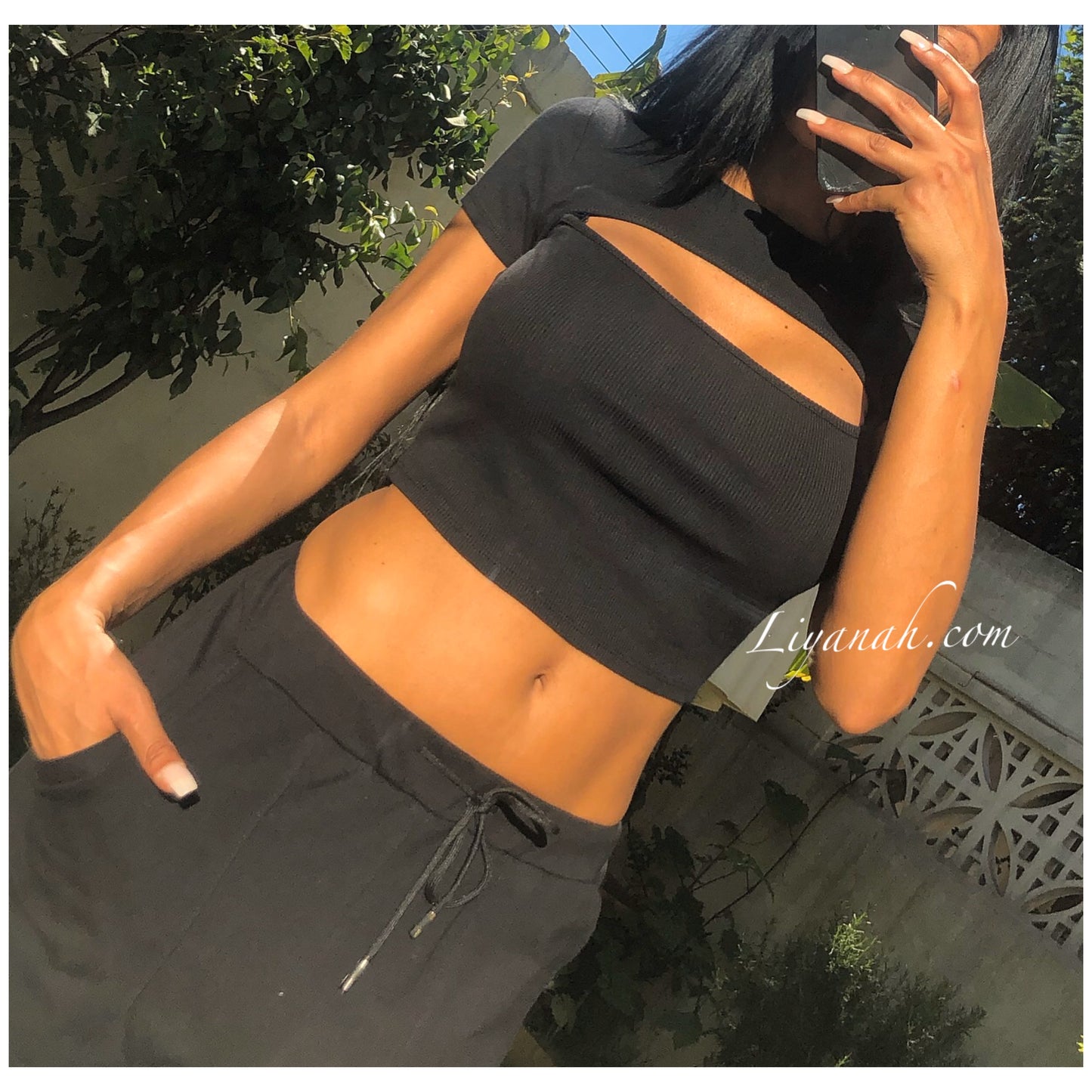 Crop Top Modèle KALA NOIR