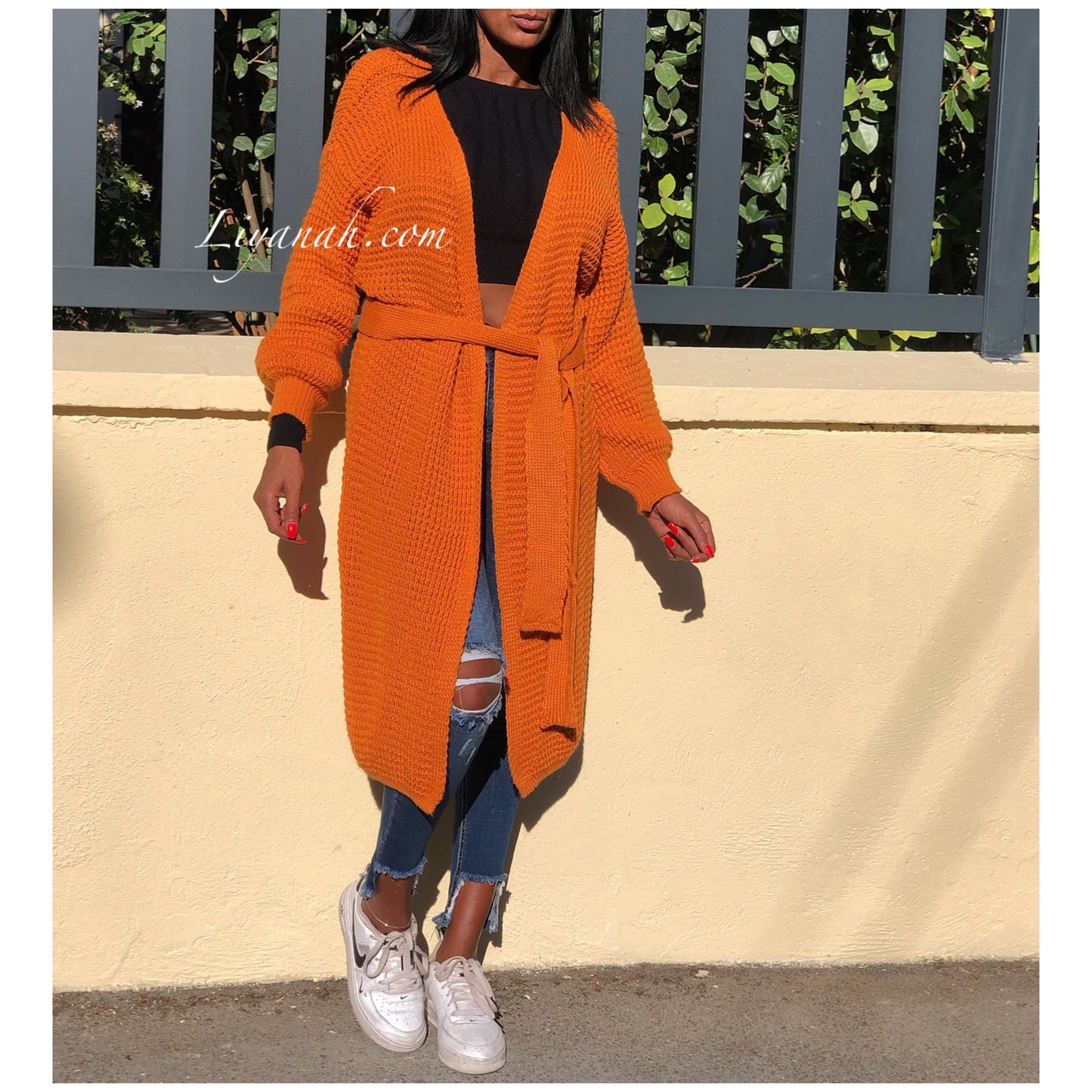 Gilet Modèle LAURA ORANGE