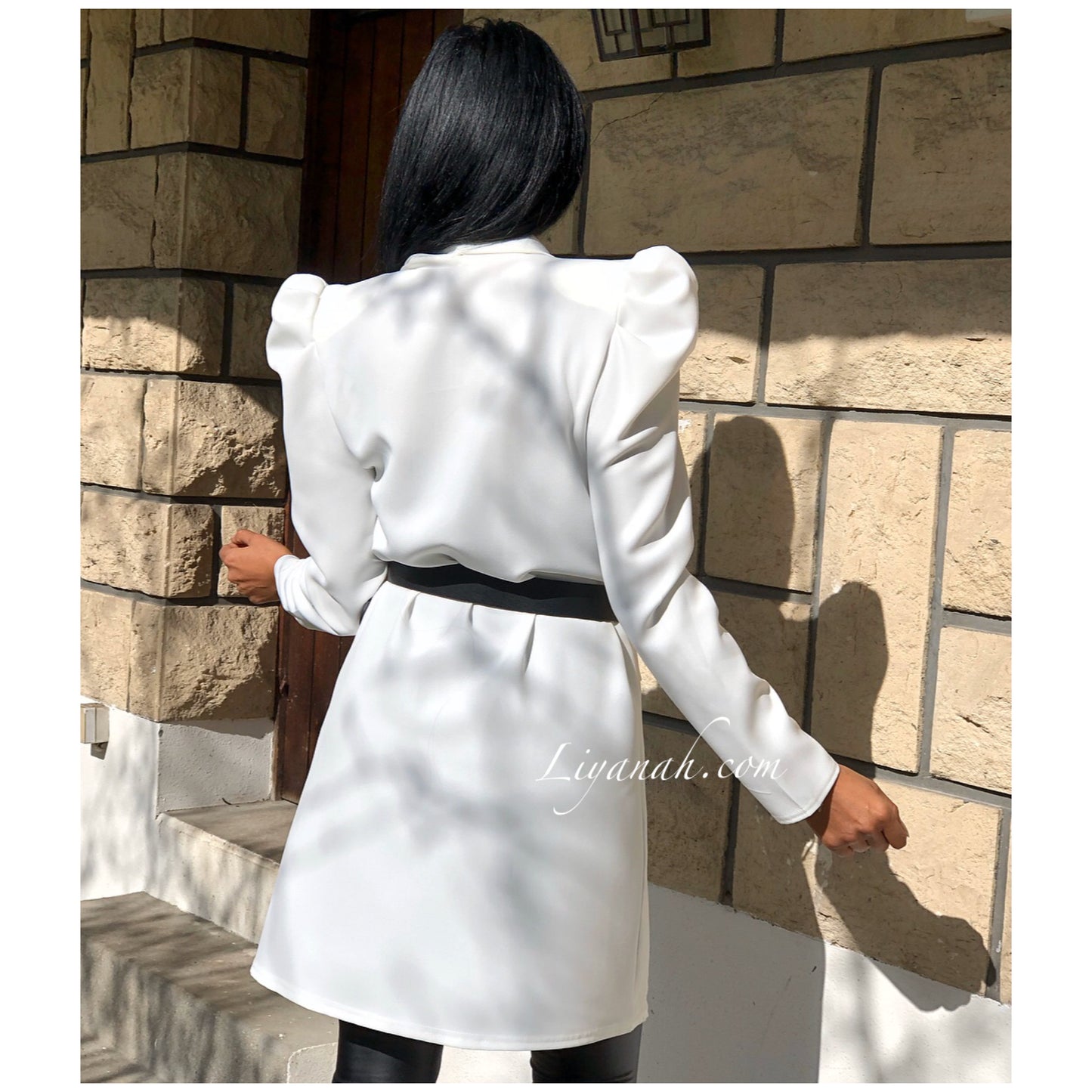 Veste Longue Modèle AZALEA BLANC