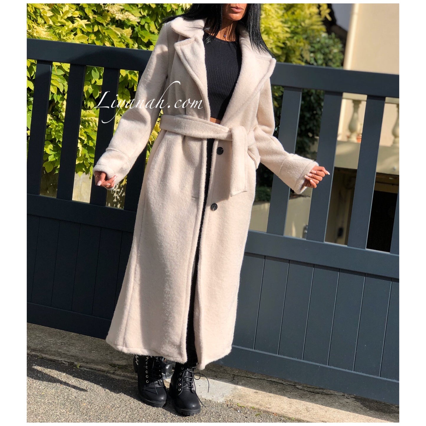 Manteau Long Modèle ALYSEA ÉCRU