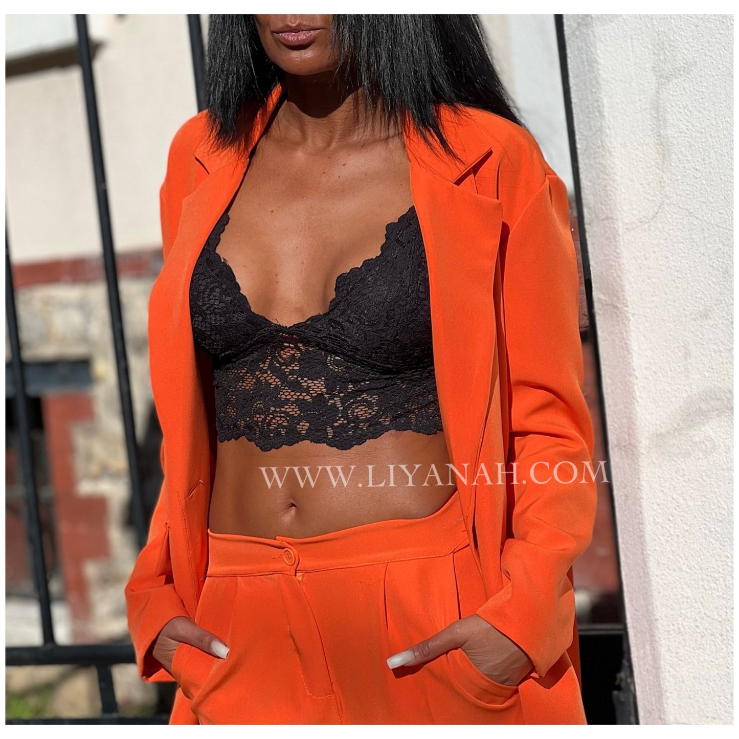 Tailleur LOOSE Modèle LANA ORANGE