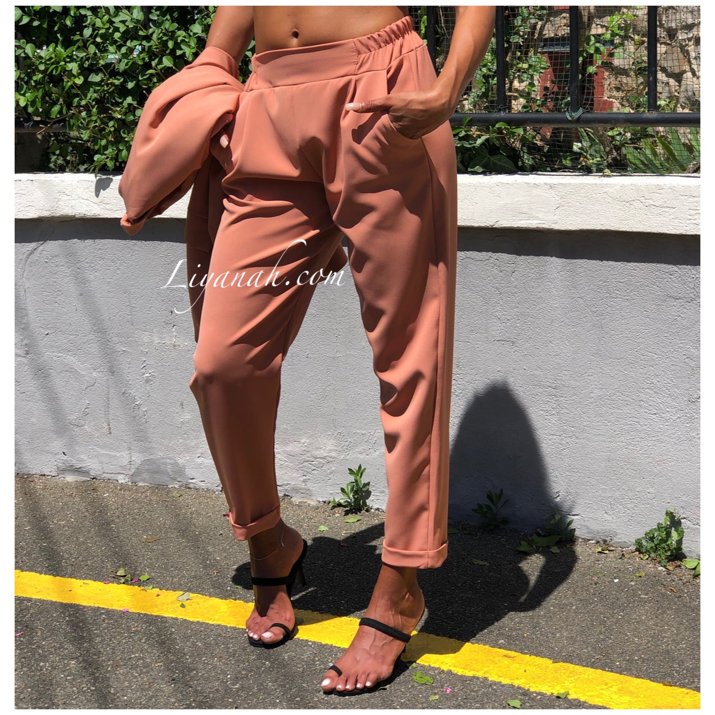 Pantalon Modèle HARA ROSE BRIQUE