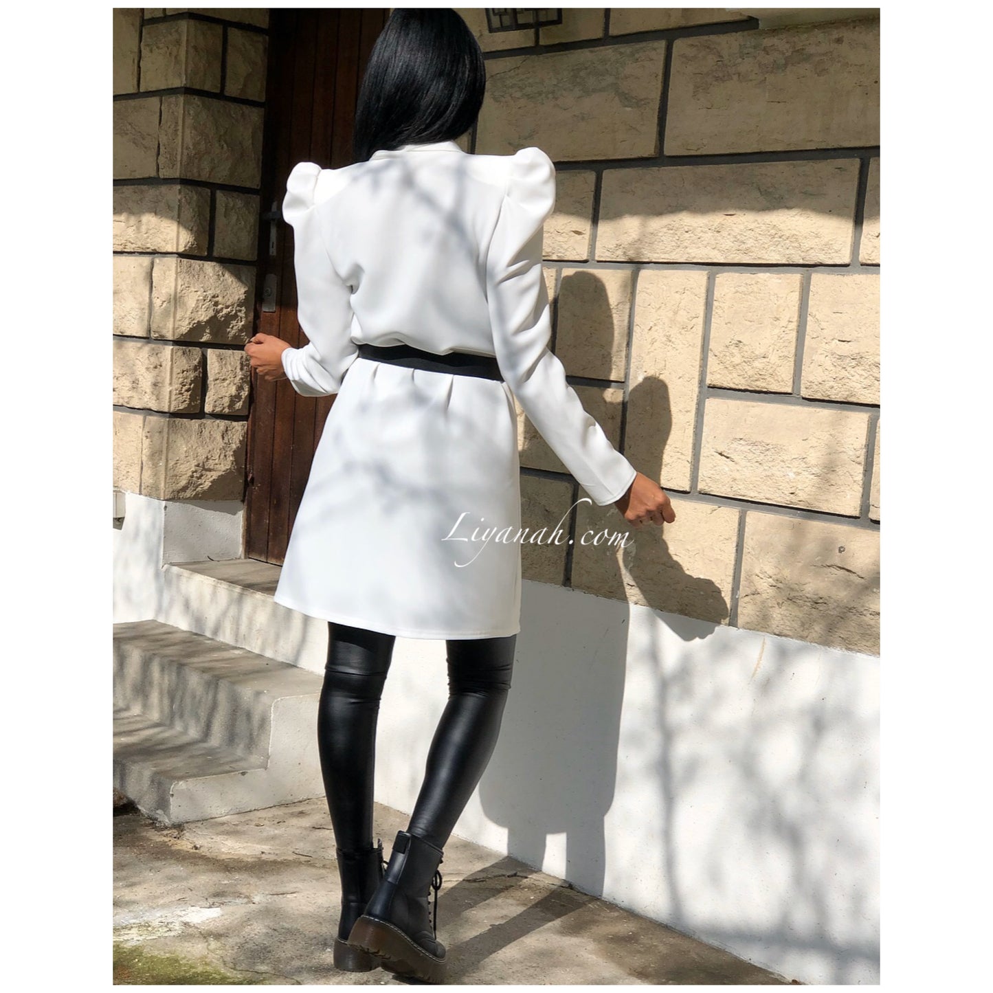 Veste Longue Modèle AZALEA BLANC