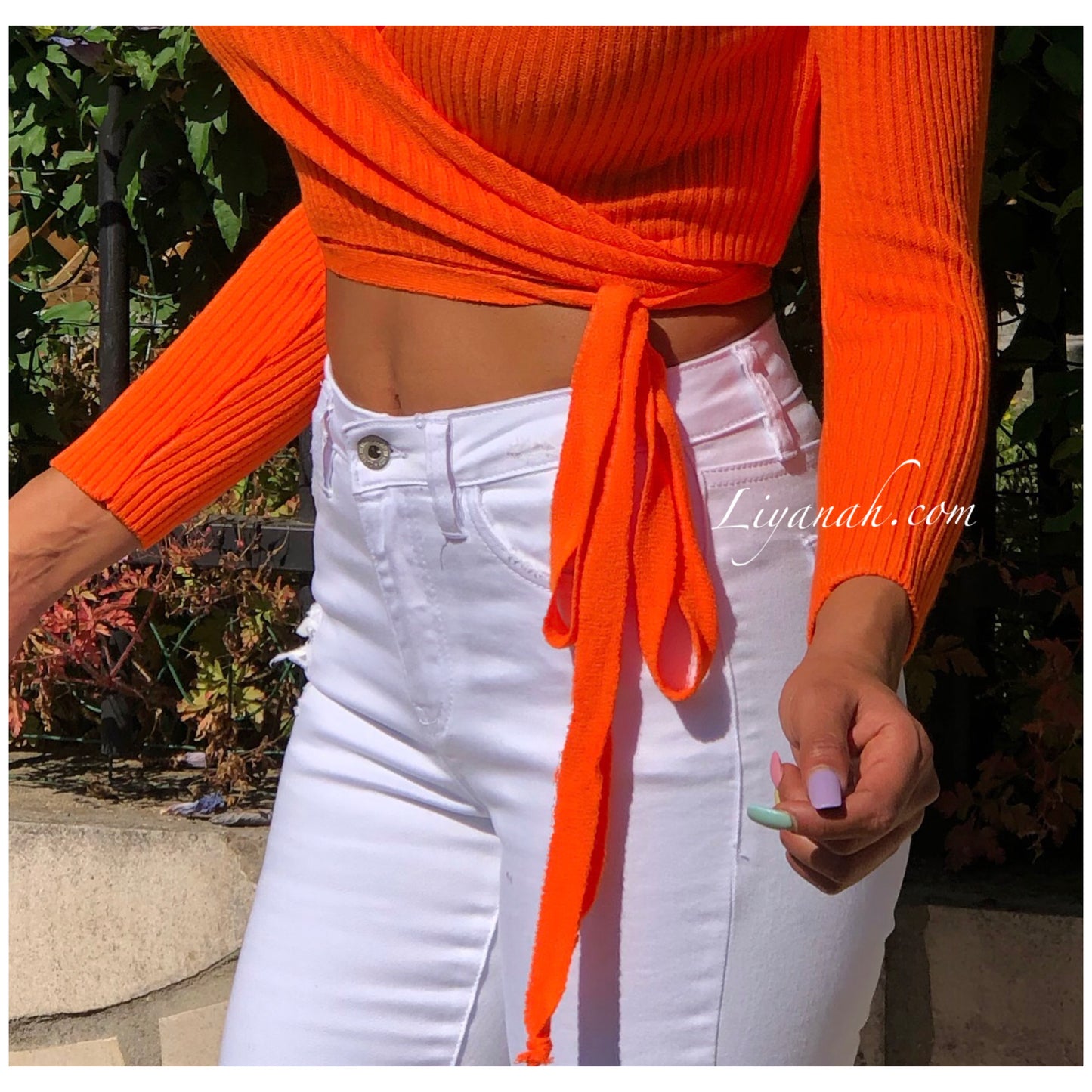 Cache-Coeur Cropped Modèle CHACHA ORANGE