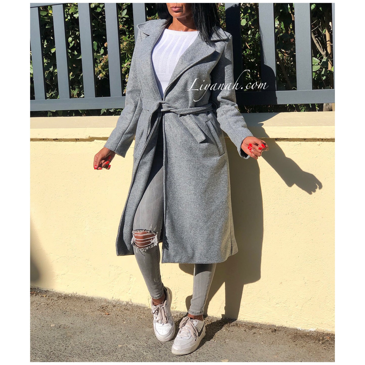 TRENCH Modèle ANIKA GRIS