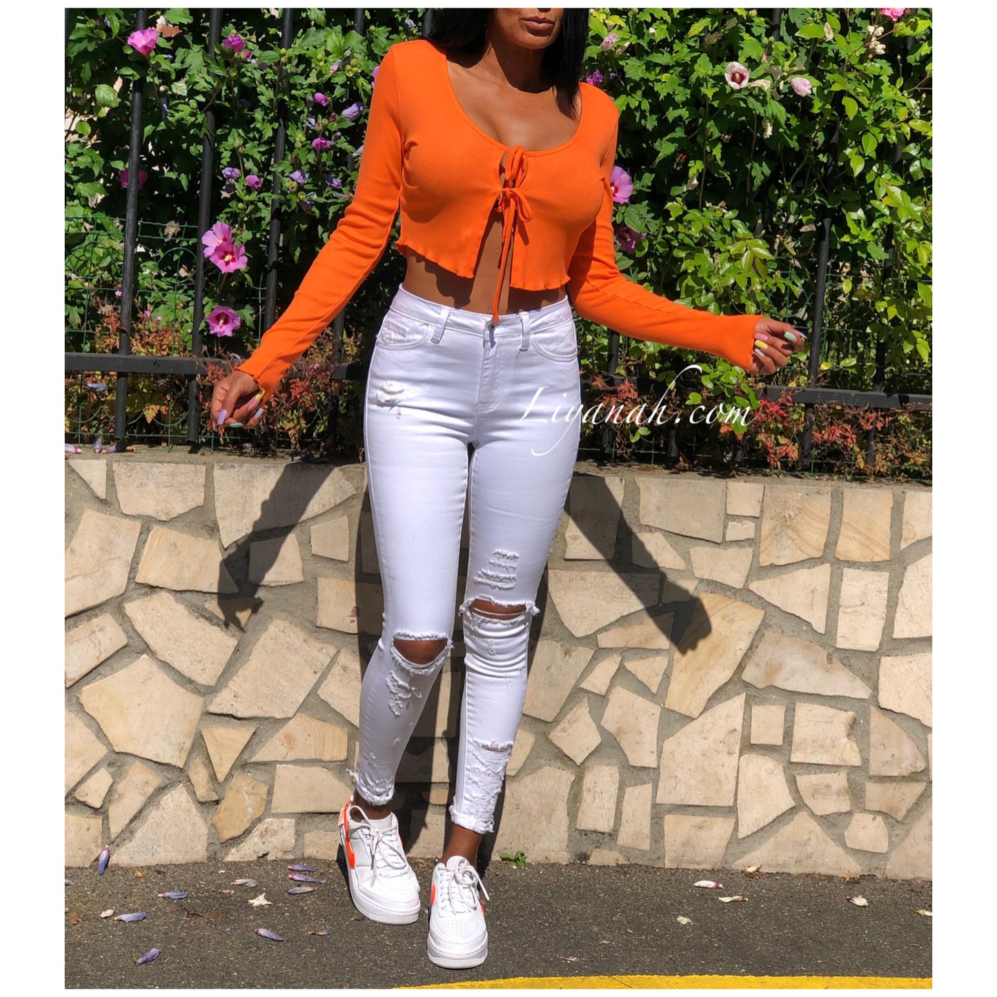 Crop Top Modèle AREKA ORANGE