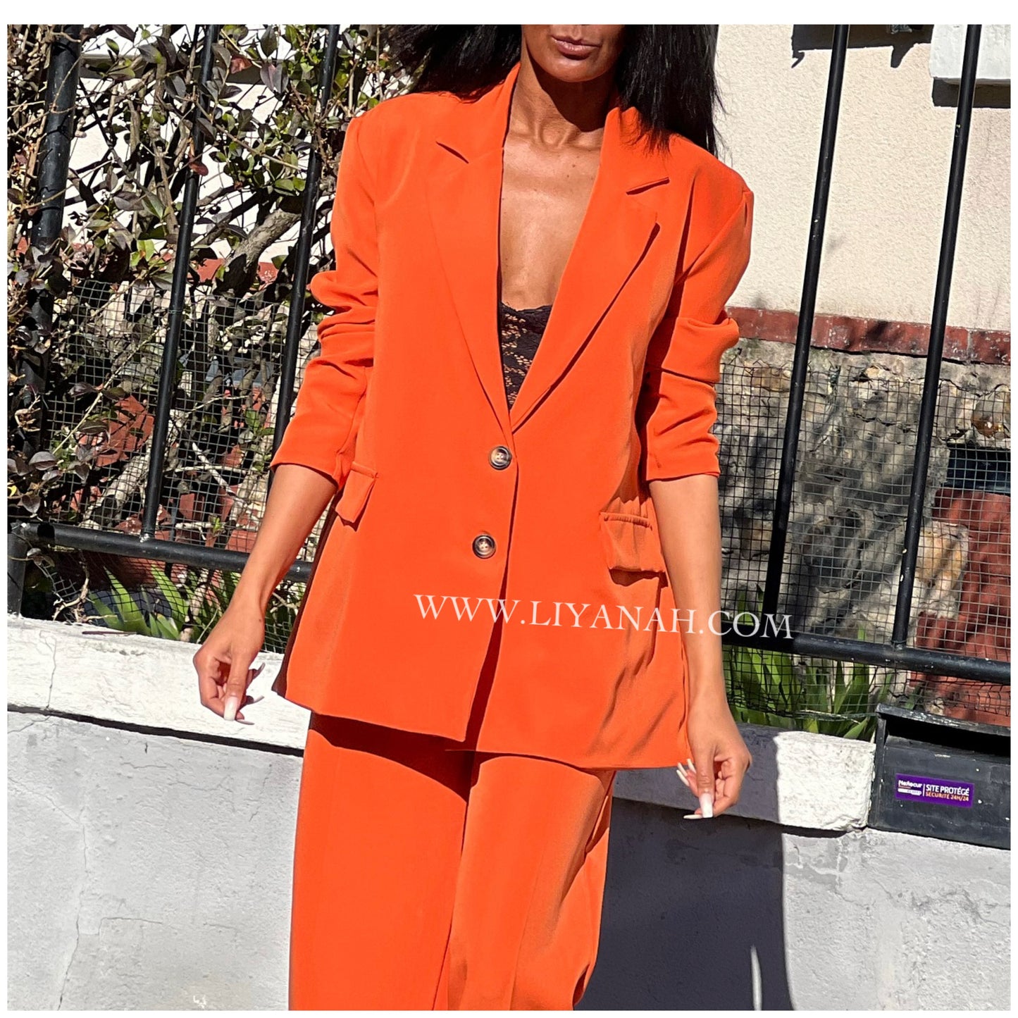 Tailleur LOOSE Modèle LANA ORANGE