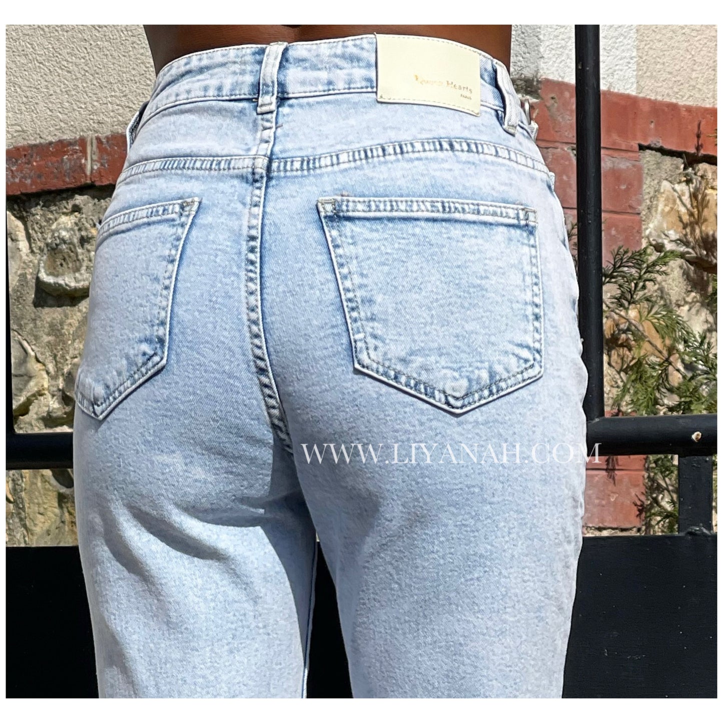 Jean Slim Fit Modèle YARY White/Blue