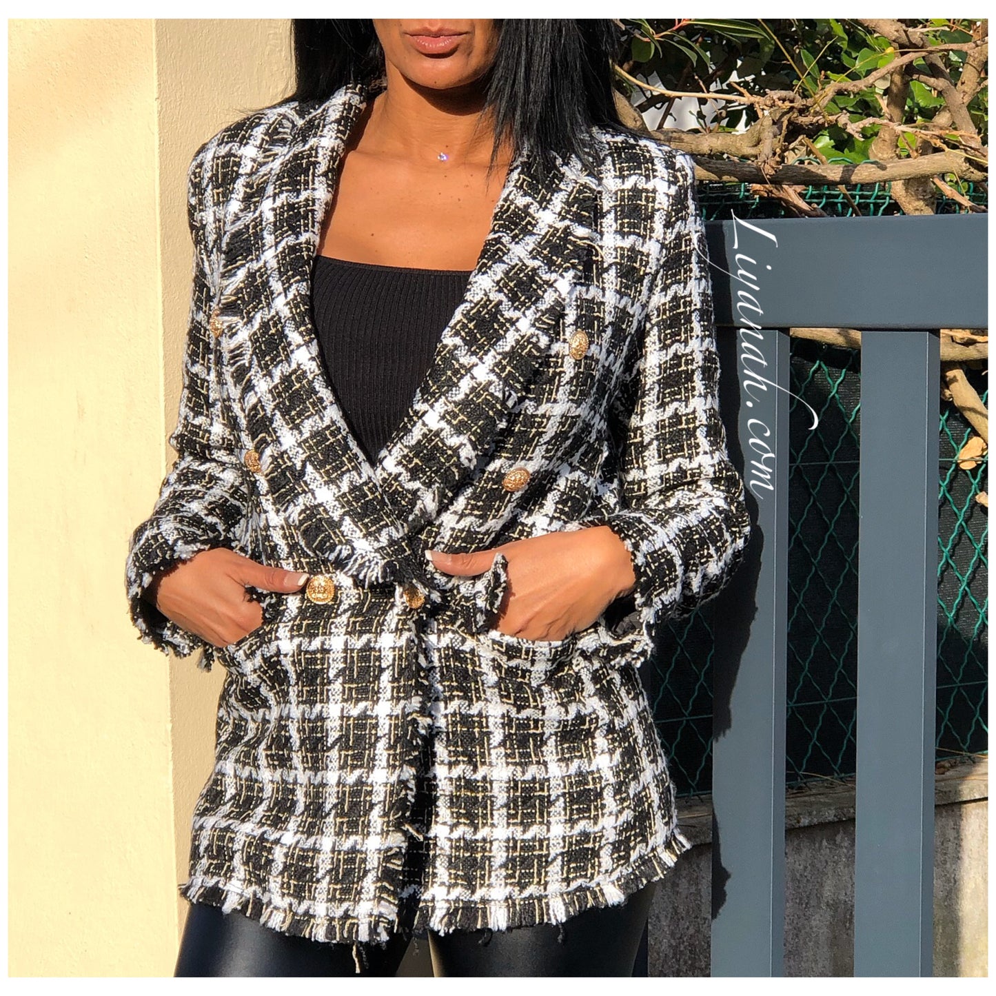 Veste Blazer Modèle FYLIA TWEED