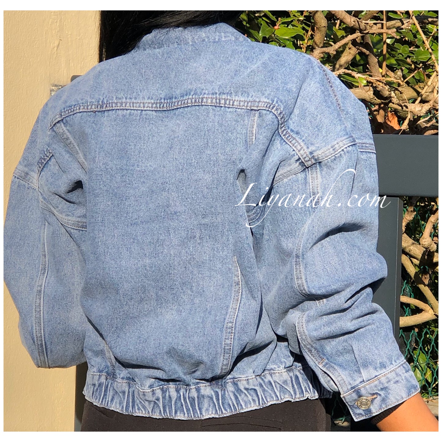 VESTE JEAN COURTE BLUE Modèle LYKA