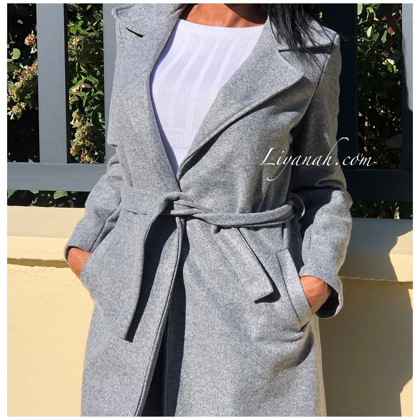 TRENCH Modèle ANIKA GRIS