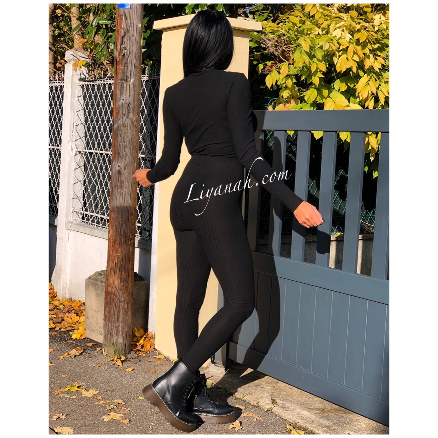 Legging Taille Haute Modèle MOANA NOIR