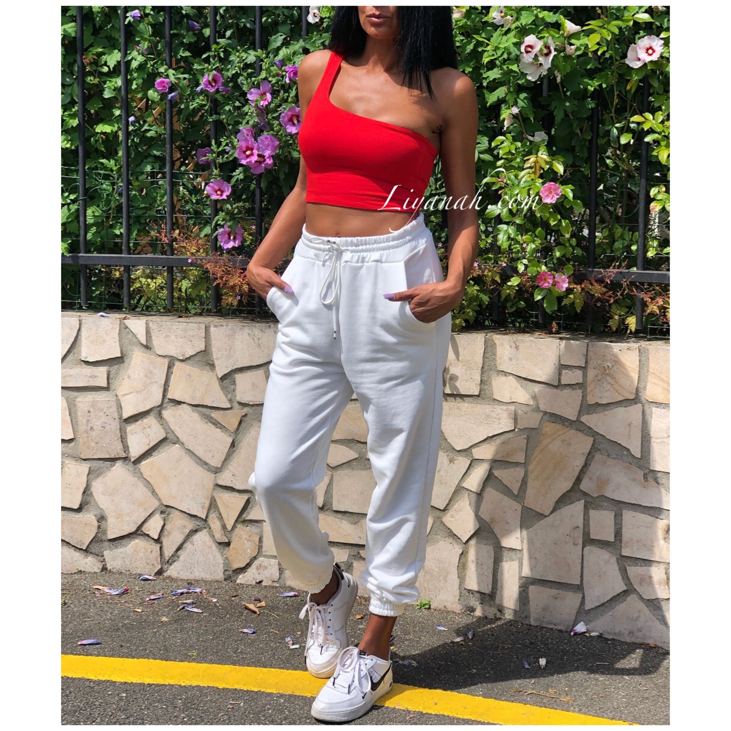 Crop top Modèle MYRISA ROUGE