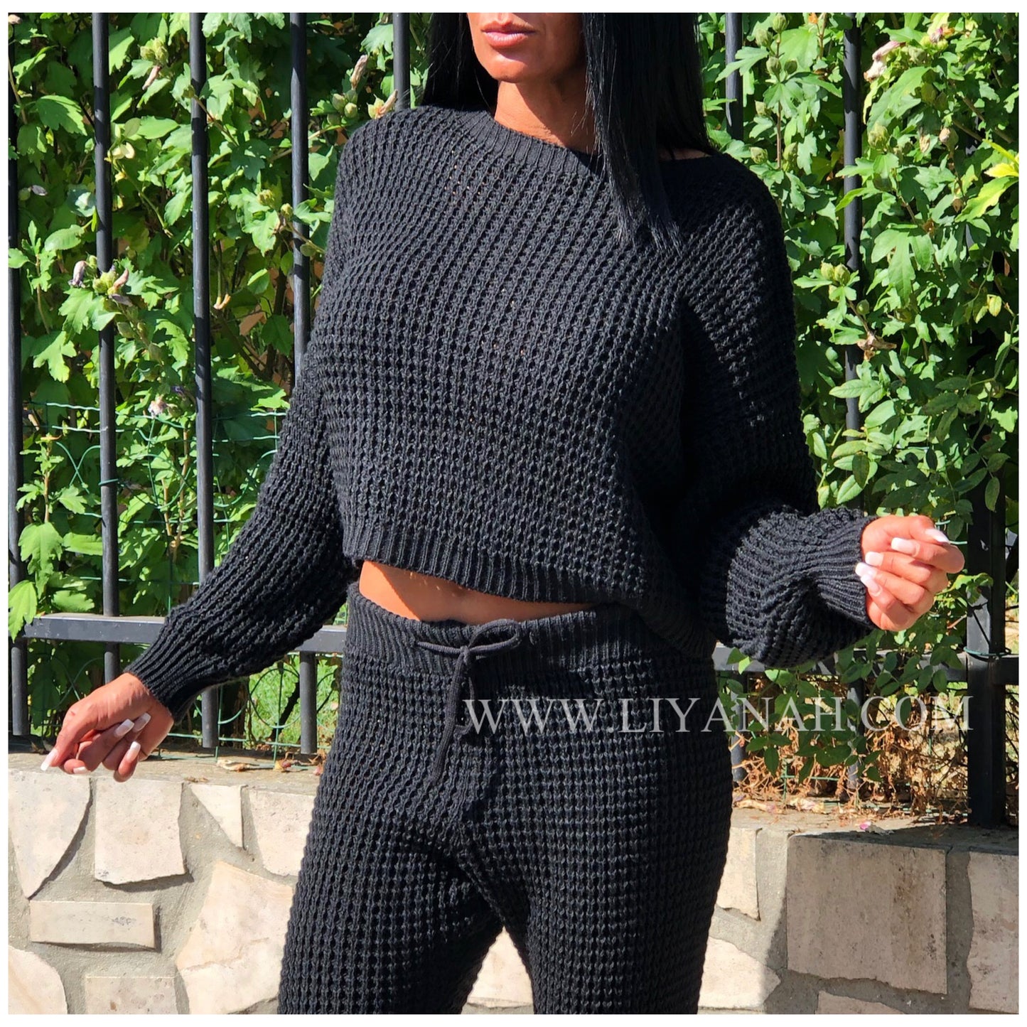 Ensemble Pull + Pantalon Modèle OLIVIA NOIR